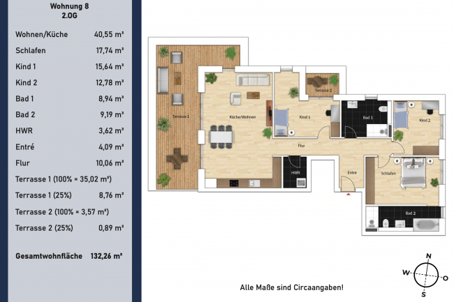 Grundriss WE 8