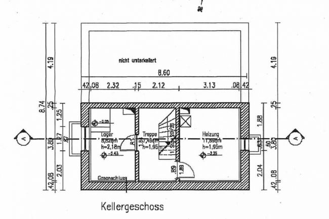 Grundriss Keller