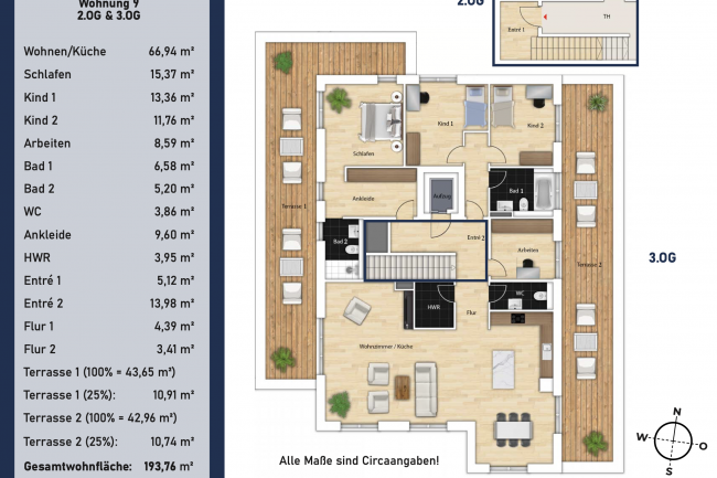 Grundriss WE 9
