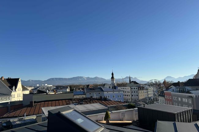 Bergblick von der Dachterrasse 